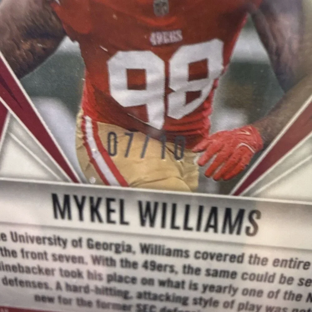 2025 Panini Phoenix Mykel Williams Rookie #164 /10 San Francisco 49ers